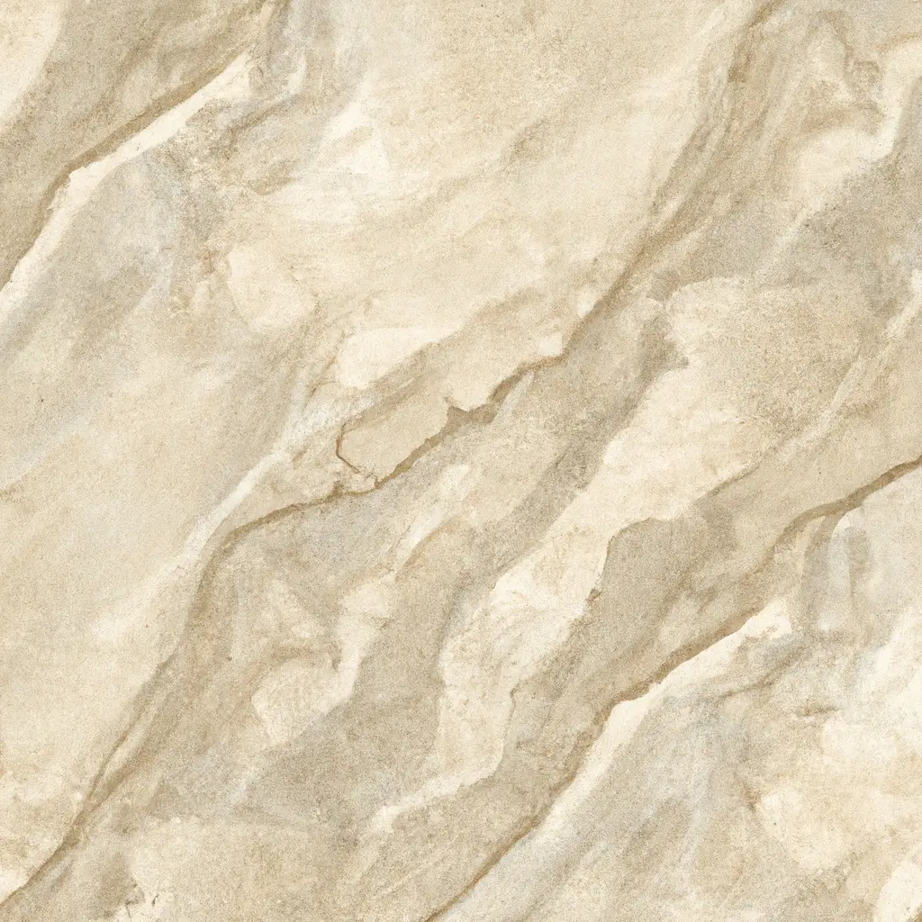 Cream and beige natural stone surface with soft diagonal veining